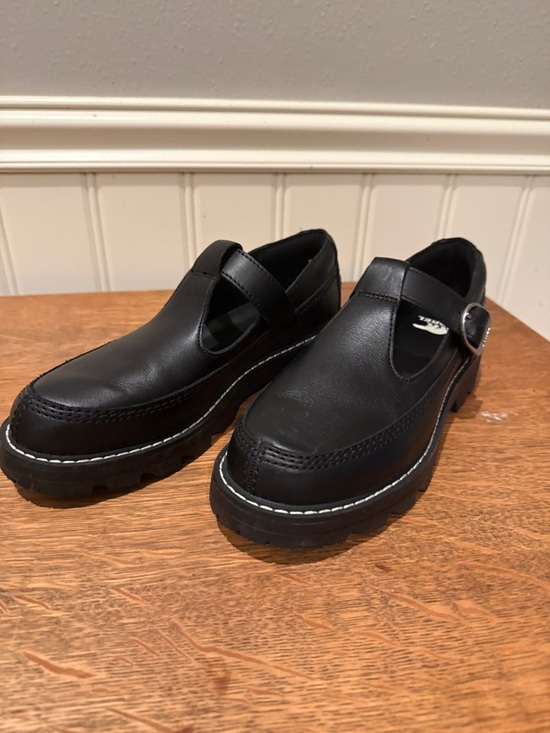 Sorel Shoes - Sorel Black Mary Jane Platform Loafers